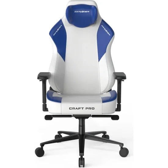 DXRacer Craft Pro Classic Gaming Chair - White/Blue ColorWaves