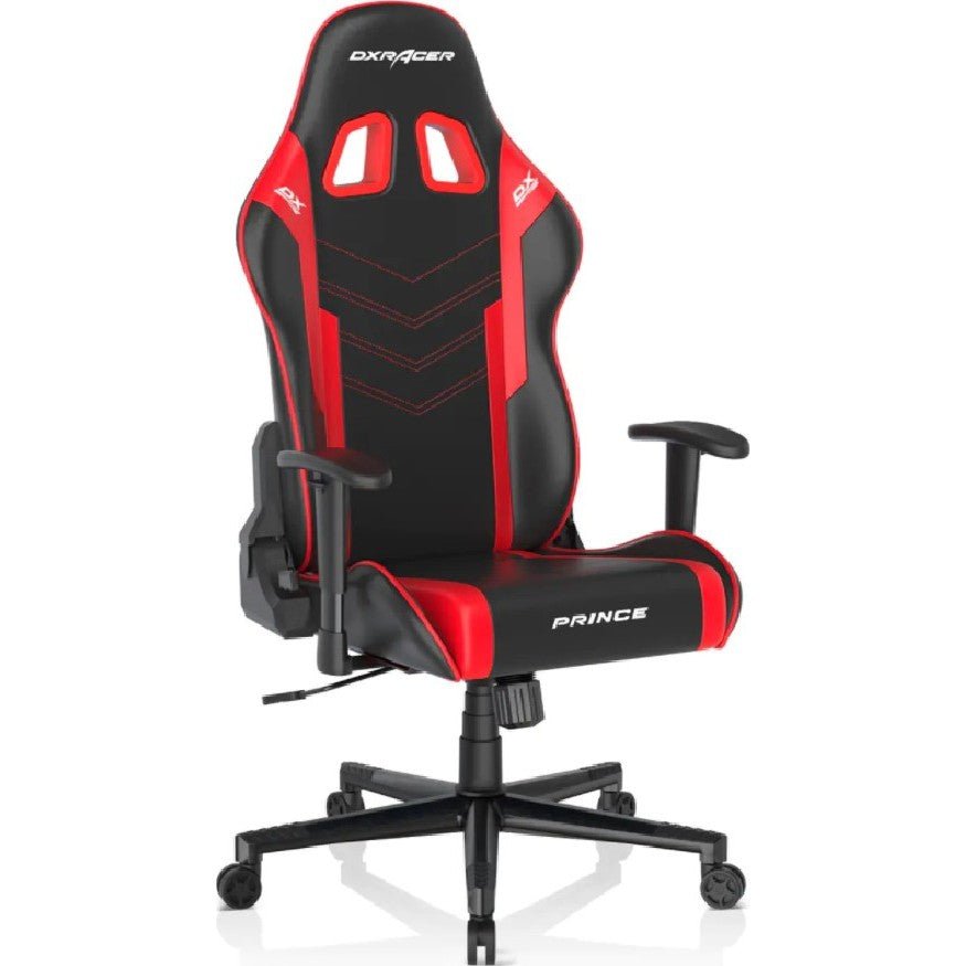 DXRacer P132 Prince Series Gaming Chair - Black/Red ColorWaves