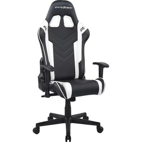 DXRacer P132 Prince Series Gaming Chair – Black/White ColorWaves