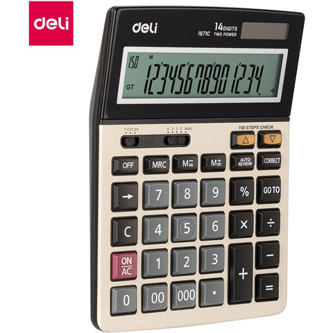Deli Calculator E1671C ColorWaves
