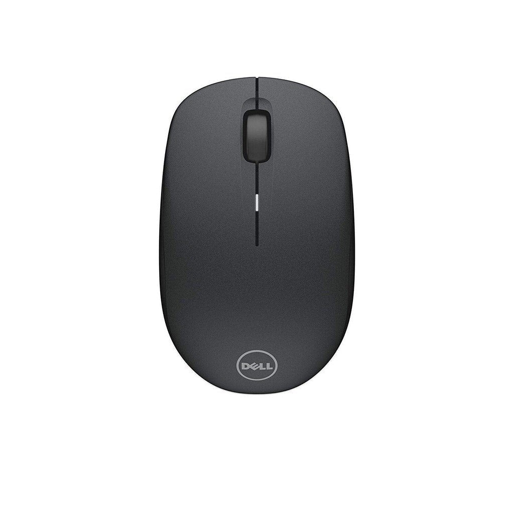 Dell WM126 Wireless Mouse, 1000DPI, 2.4 Ghz with USB Nano Receiver, Optical Tracking, 12-Months Battery Life, Plug and Play, Ambidextrous, Connect Up To 6 Compatible Devices With One Receiver - Black Dell