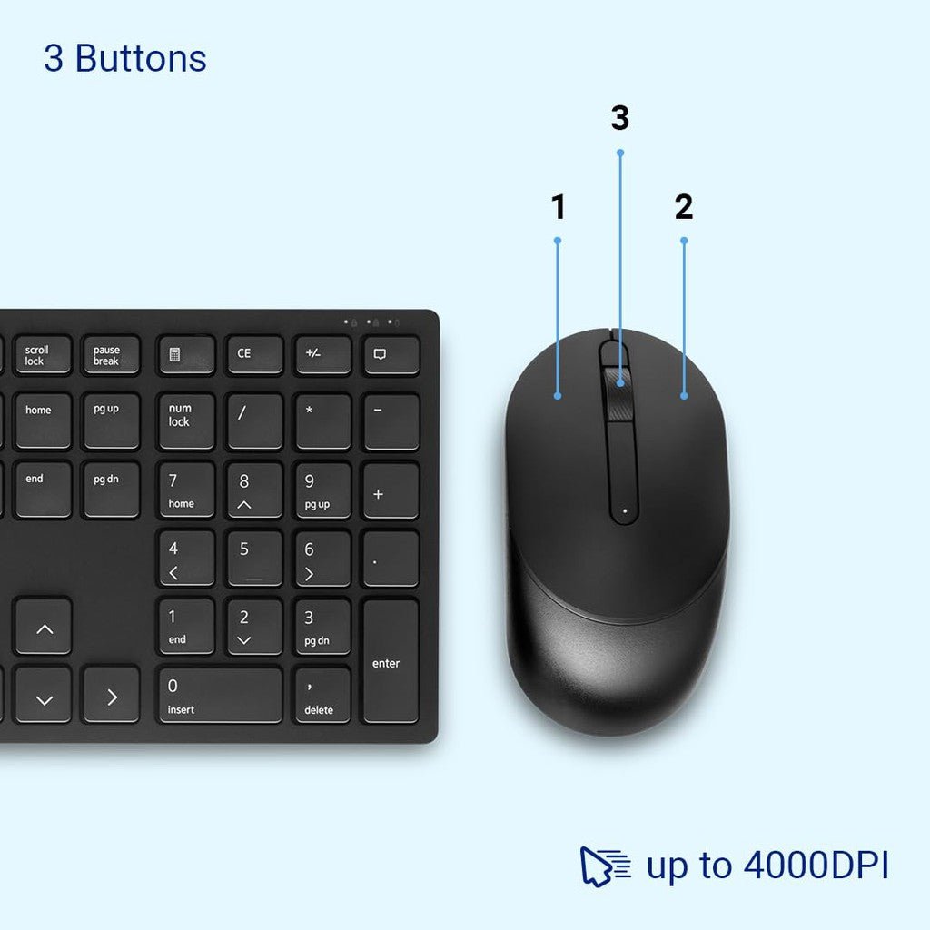 Dell Wireless Keyboard Pro and Mouse - KM5221W Dell