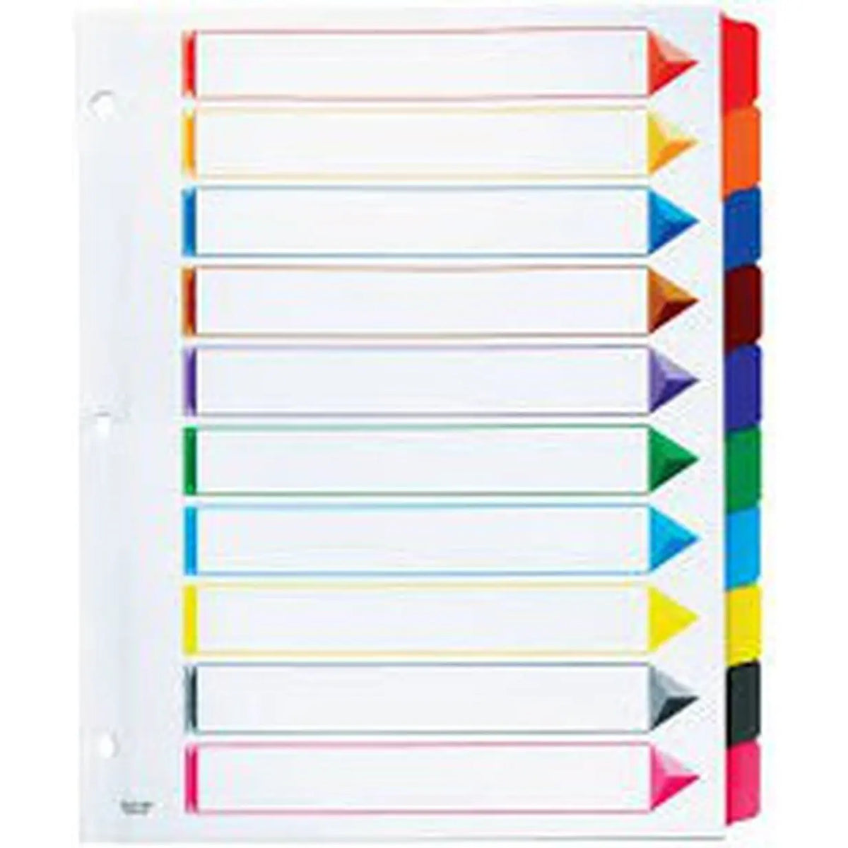 Divider 1To10 Without Number Colour ColorWaves