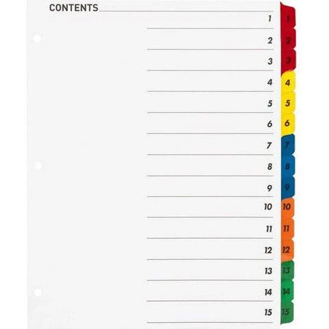 Divider 1To15 Color With Number ColorWaves