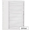 Divider 1To20 Grey Numeric ColorWaves