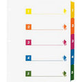 Divider 1To5 Color With Number ColorWaves