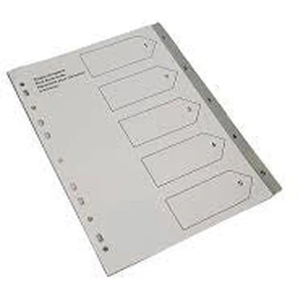 Divider 1To5 Grey Numeric ColorWaves