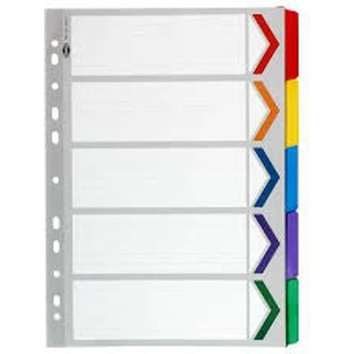 Divider 1To5 Without Number Colour ColorWaves