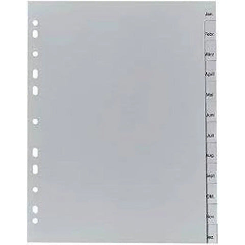 Divider January To December Grey ColorWaves