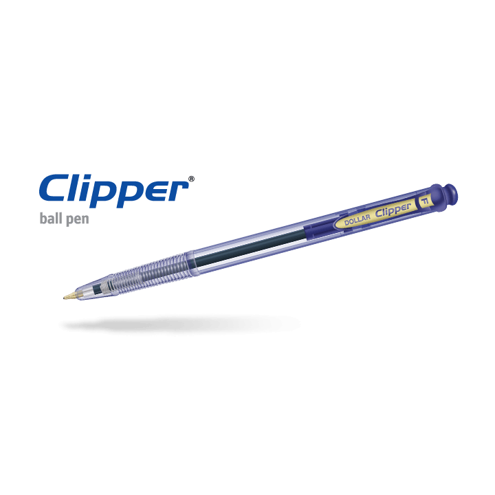 Dollar Clipper­ ball pen 0.8mm 10-Pack ColorWaves