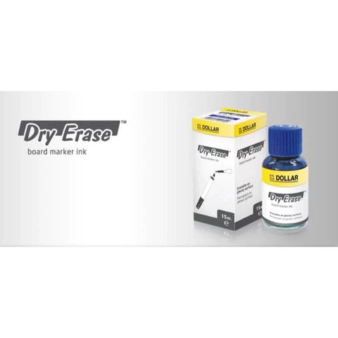 Dollar Dry Erase White Board Marker Ink Bottle 15Ml ColorWaves