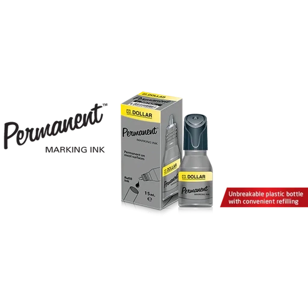 Dollar Marker Refill Ink Black Permanent ColorWaves