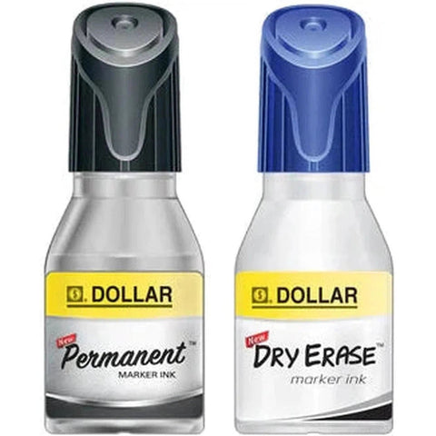 Dollar Marker Refill Ink Black Permanent ColorWaves