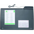 Durable Desk Mat With 4-Port Usb Hub Black 7215 ColorWaves