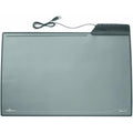 Durable Desk Mat With 4-Port Usb Hub Black 7215 ColorWaves