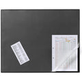 Durable Desk Mat With Transparent Overlay W650Xd520Mm Black Ref 7203 01 ColorWaves