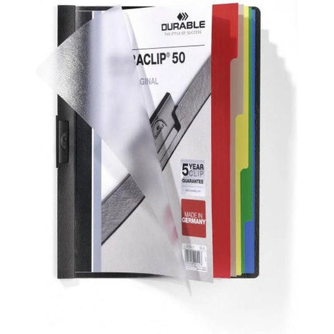 Durable Duraclip File With 5 Part Index 2234 ColorWaves