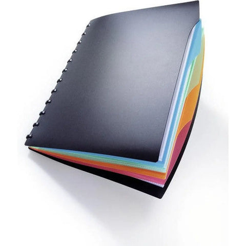 Durable Duralook Style Display Book With 4 Part Index 2435 ColorWaves