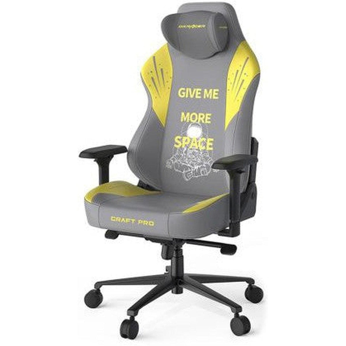 Dxracer Craft Pro Astronaut Gaming Chair - Grey/Yellow ColorWaves