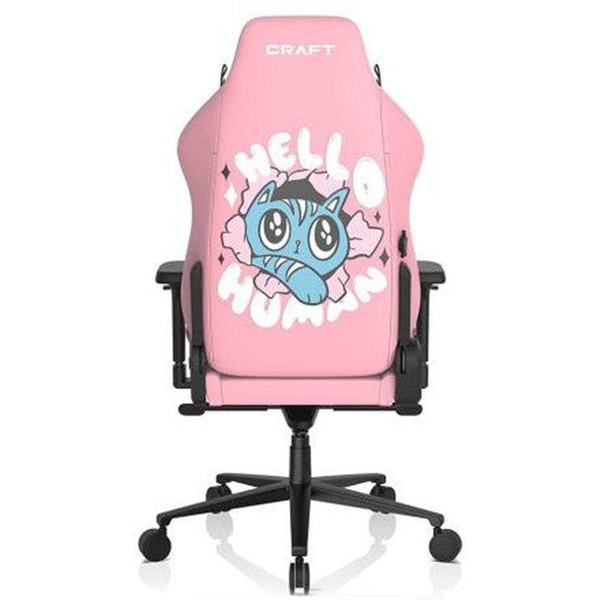 Dxracer Craft Pro Hallo Cat Gaming Chair - Pink ColorWaves