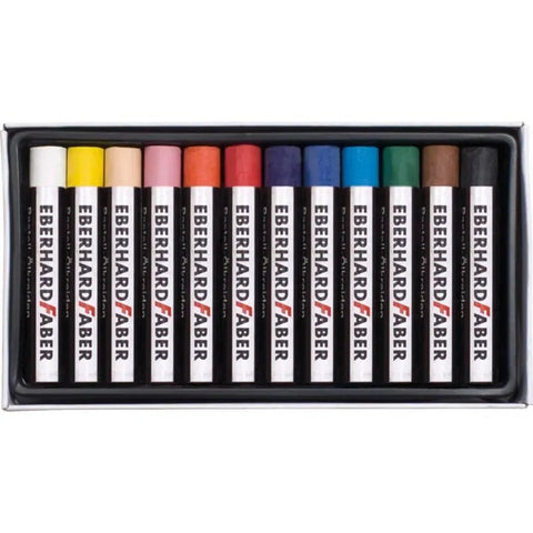 EBERHARD FABER Artist Color Oil Pastel Crayons Cardboard Box of 12 ColorWaves