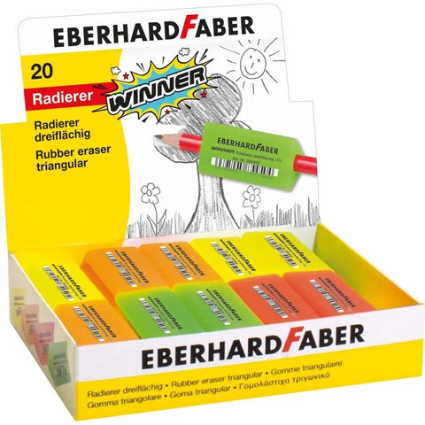 EBERHARD FABER Winner Eraser Neon Triangular ColorWaves