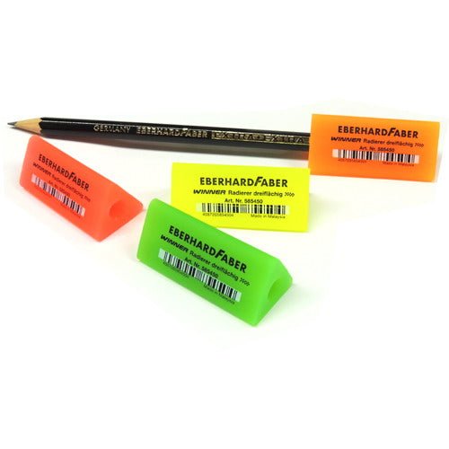 EBERHARD FABER Winner Eraser Neon Triangular ColorWaves