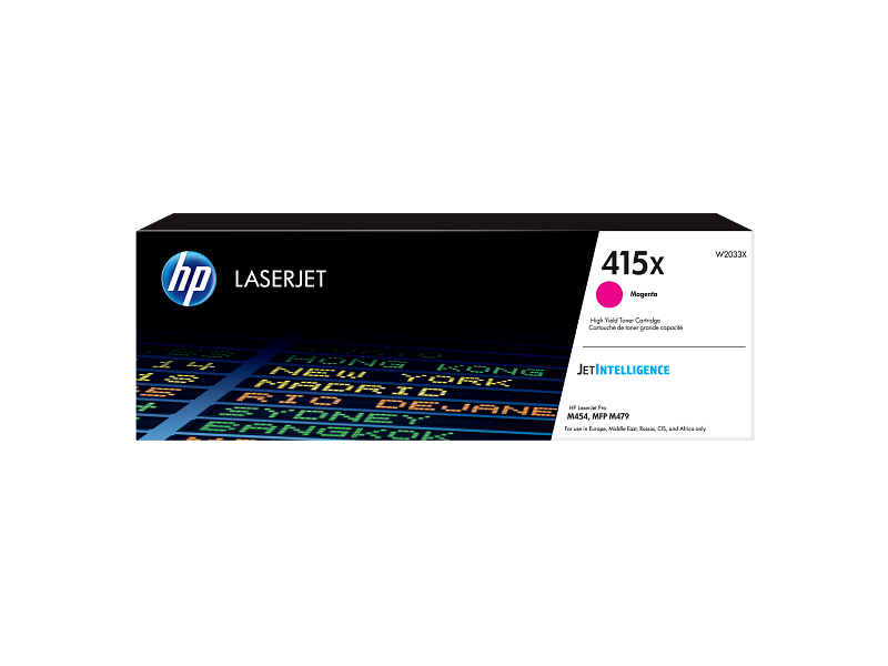 HP 415X High Yield Magenta Original LaserJet Toner Cartridge (W2033X) 6000 Pages Yeild HP