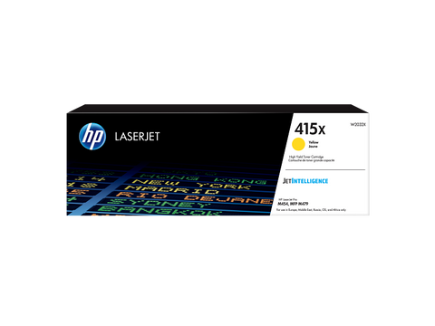 HP 415X High Yield Yellow Original LaserJet Toner Cartridge (W2032X) 6000 Pages Yeild HP