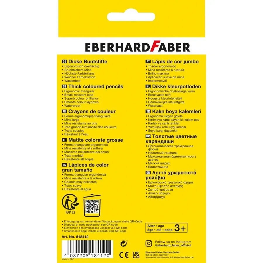 Eberhardt Faber 12 TRI Winner colored pencils ColorWaves