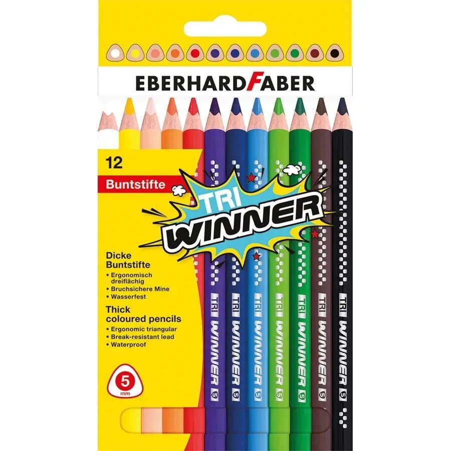 Eberhardt Faber 12 TRI Winner colored pencils ColorWaves