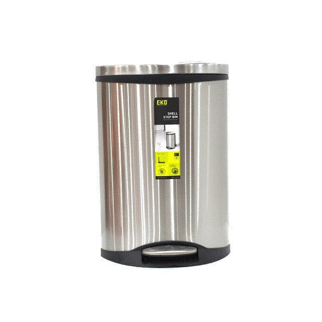 Eko Stainless Dustbin Luxury 18 Liter - EK9218-18L ColorWaves