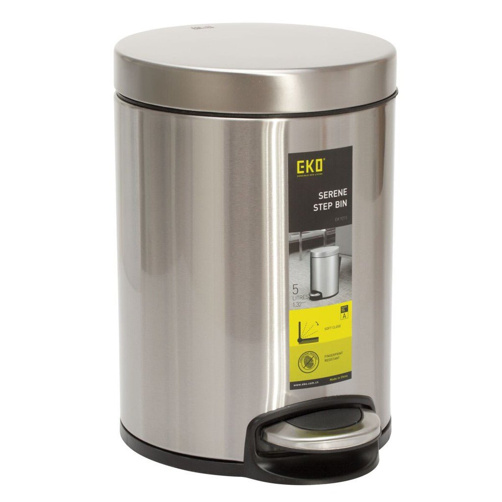 Eko Stainless Dustbin Luxury 5 Liter - EK9215-5L ColorWaves