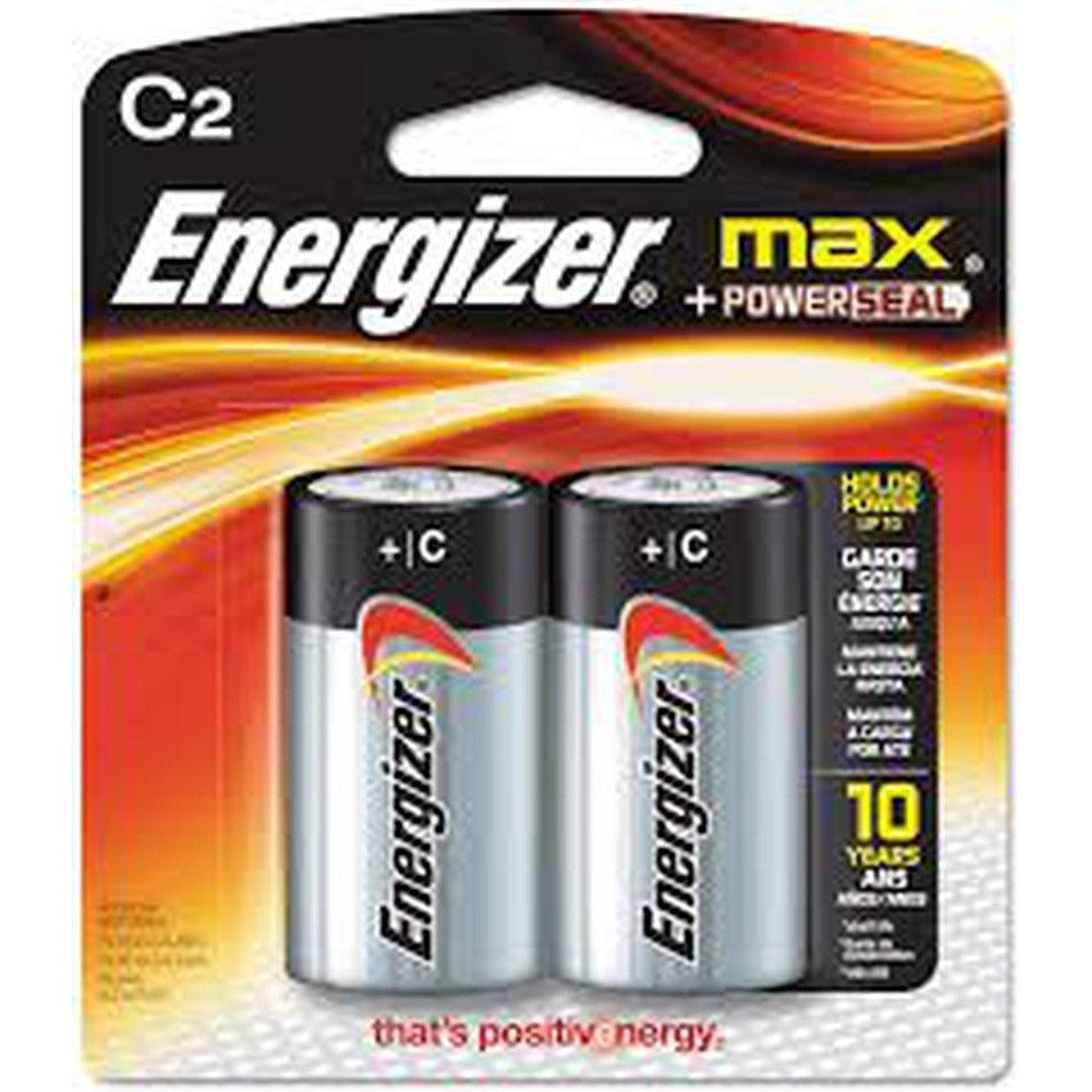 Energizer C Batteries, Premium Alkaline C Cell Batteries ColorWaves
