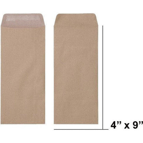Envelope 9 x 4 inch (115 x 225mm) Brown Or White Pack Of 50 ColorWaves