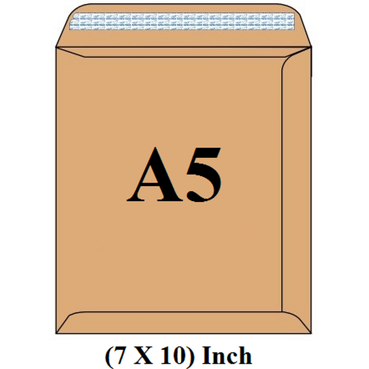 Envelope A5 7X10 Brown Or White Sinarline Pack Of 50 ColorWaves