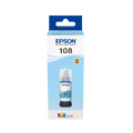 Epson 108 Light Cyan Ink Bottle – 7200 Pages/ 70 ml/ Light Cyan Color/ Ink Bottle Epson
