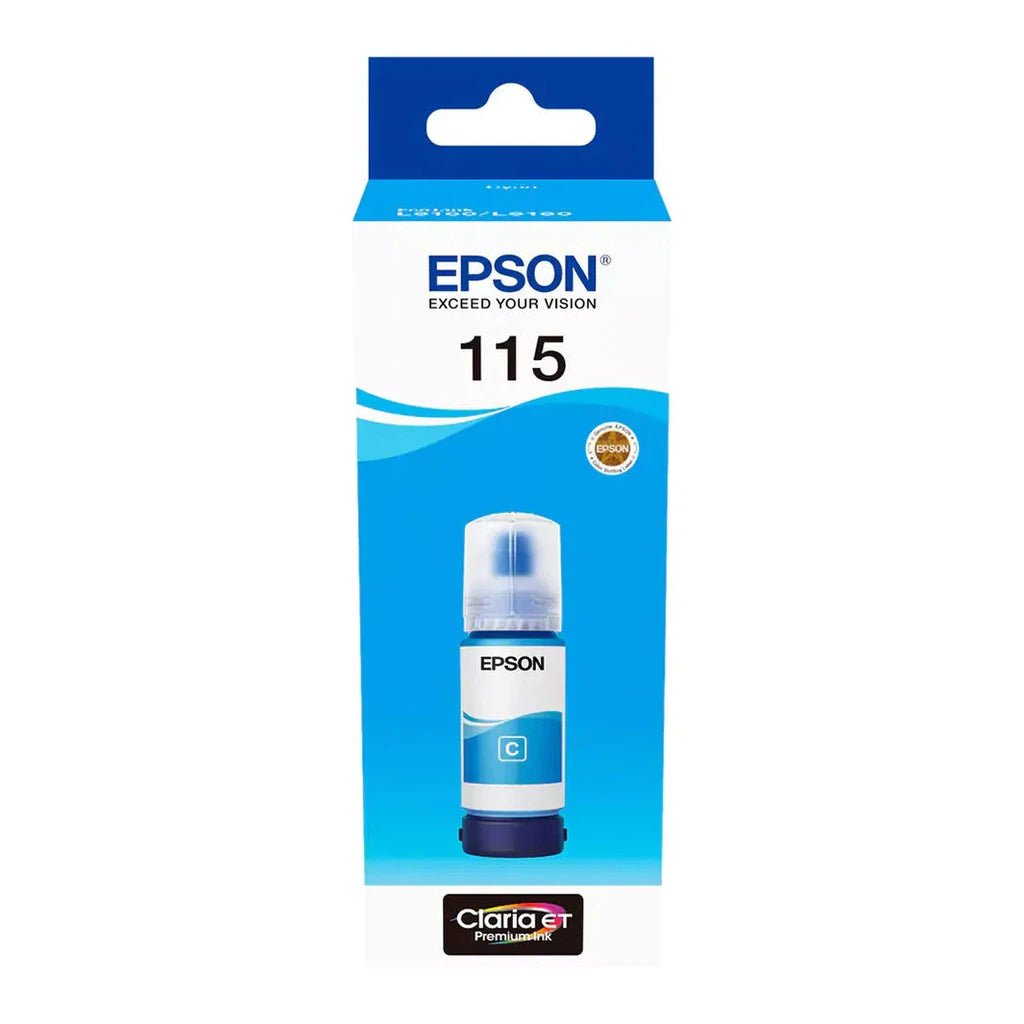 Epson 115 EcoTank Cyan Ink Bottle - 70ml/ Print up to 2.3K Pages Epson