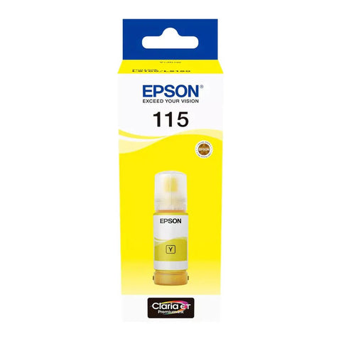 Epson 115 EcoTank Yellow Ink Bottle - 70ml/ Print up to 2.3K Pages Epson