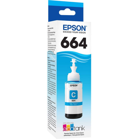 Epson Cyan Ink Bottle 664 70Ml Epson