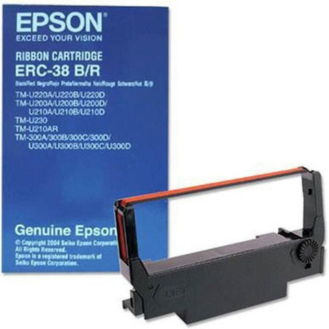 Epson Ribbon Erc 38 Black And Red Epson