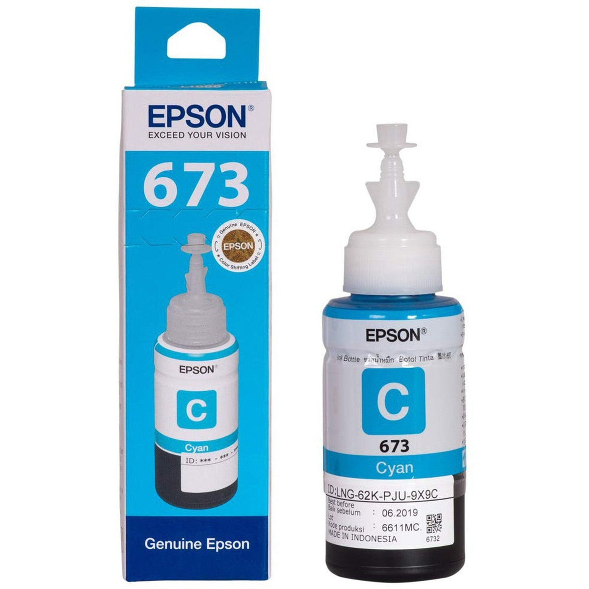 Epson T6732 Cyan Ink Bottle 70Ml Epson