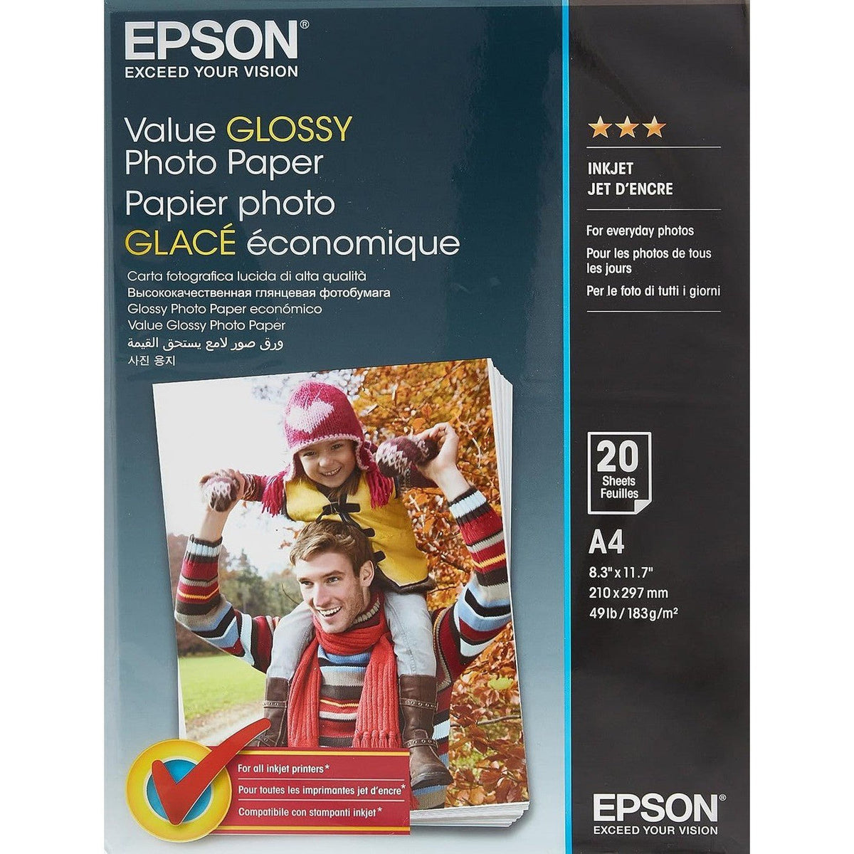 Epson Value Glossy Photo Paper - A4 - 20 sheets Epson