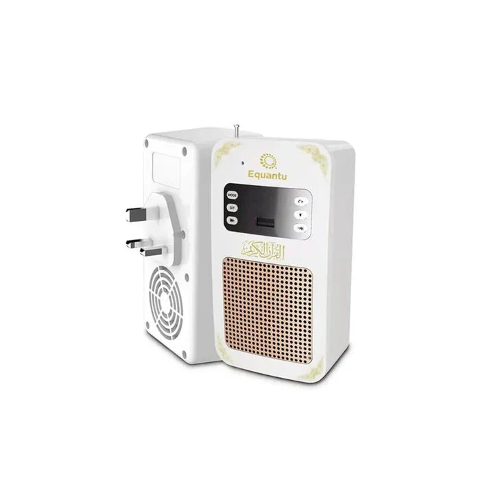 Equantu SQ-669 Smart Wall Plug Quran Speaker with Remote – Wireless Quran Recitation & Audio System colorwaveskw