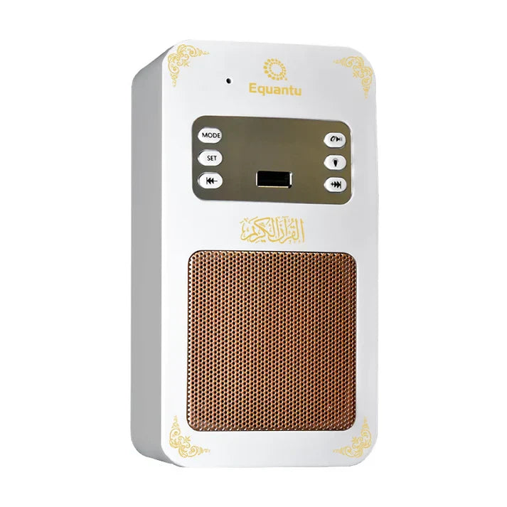 Equantu SQ-669 Smart Wall Plug Quran Speaker with Remote – Wireless Quran Recitation & Audio System colorwaveskw