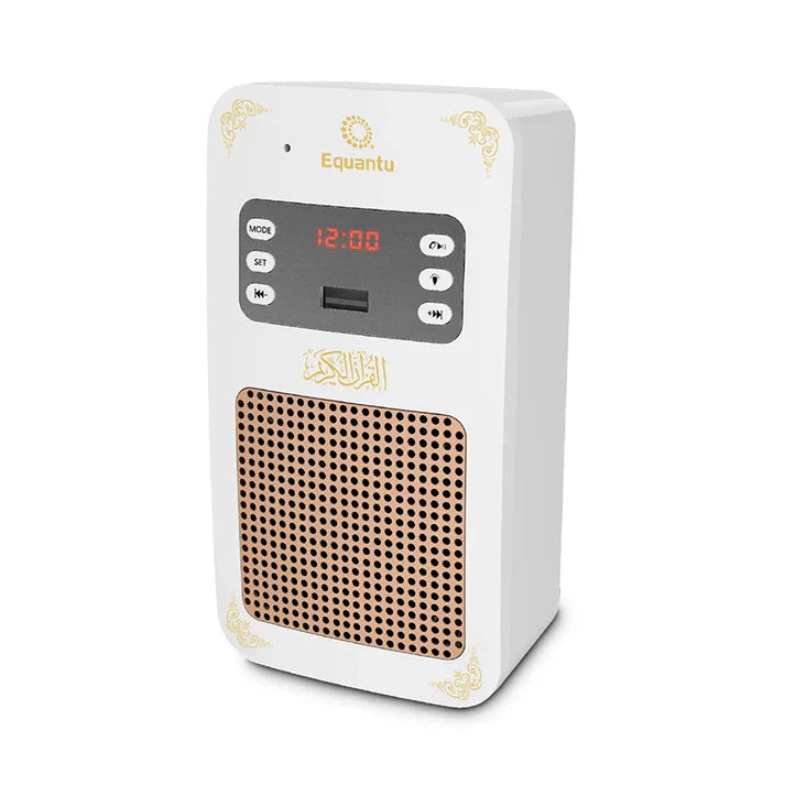 Equantu SQ-669 Smart Wall Plug Quran Speaker with Remote – Wireless Quran Recitation & Audio System colorwaveskw