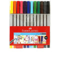 Faber Castell 12 Colored Fineliner Pens ColorWaves