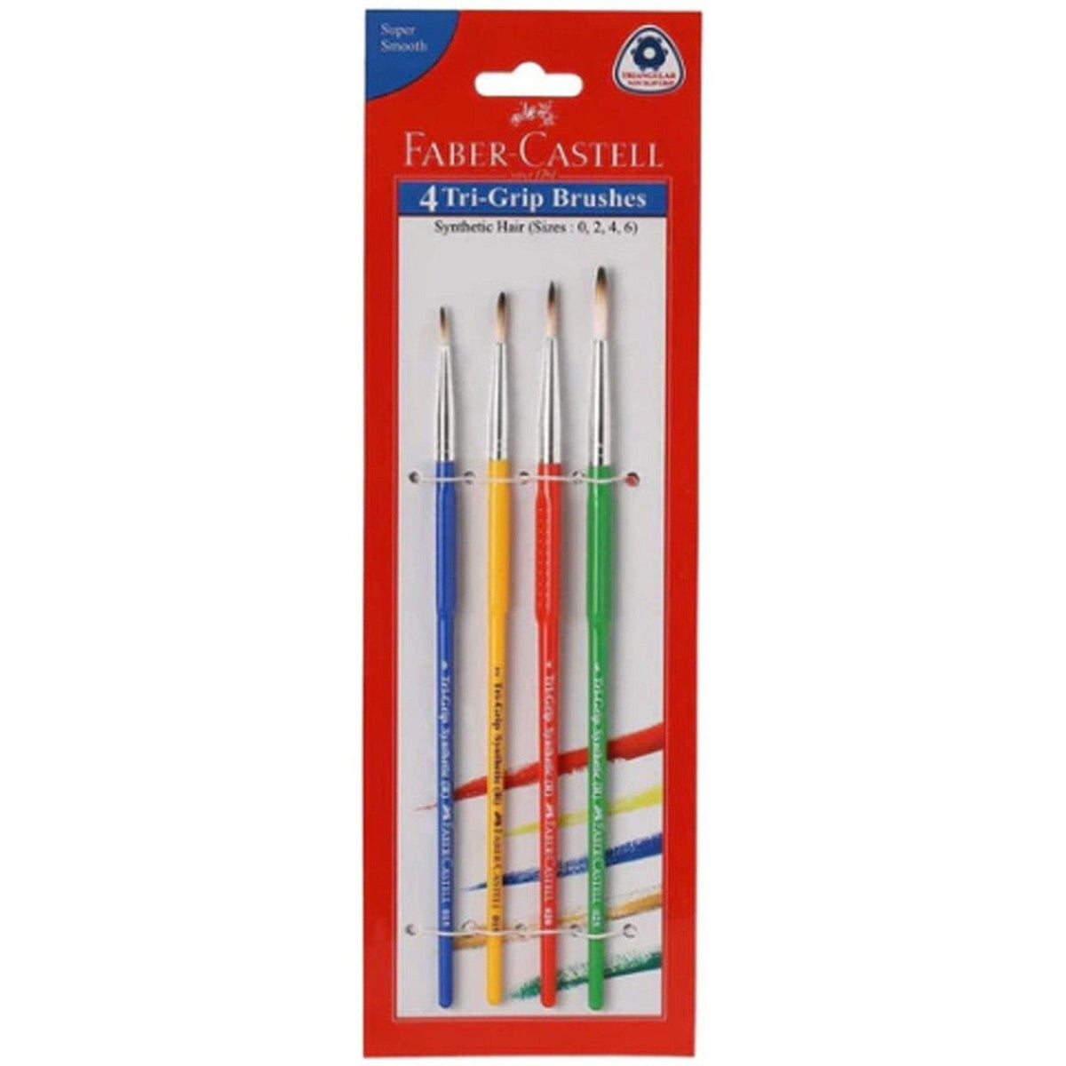 Faber Castell 4 Tri Grip Brushes (Round) ColorWaves