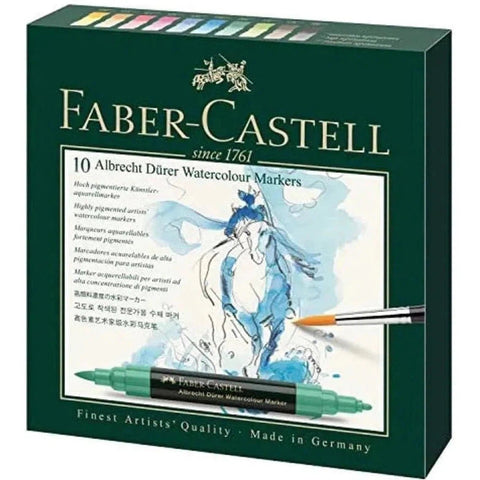 Faber Castell Albrecht Dürer Watercolor Markers Gift Box Of 10 ColorWaves