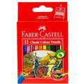Faber Castell-Classic Color Pencil 12 Colors (Half Size) ColorWaves